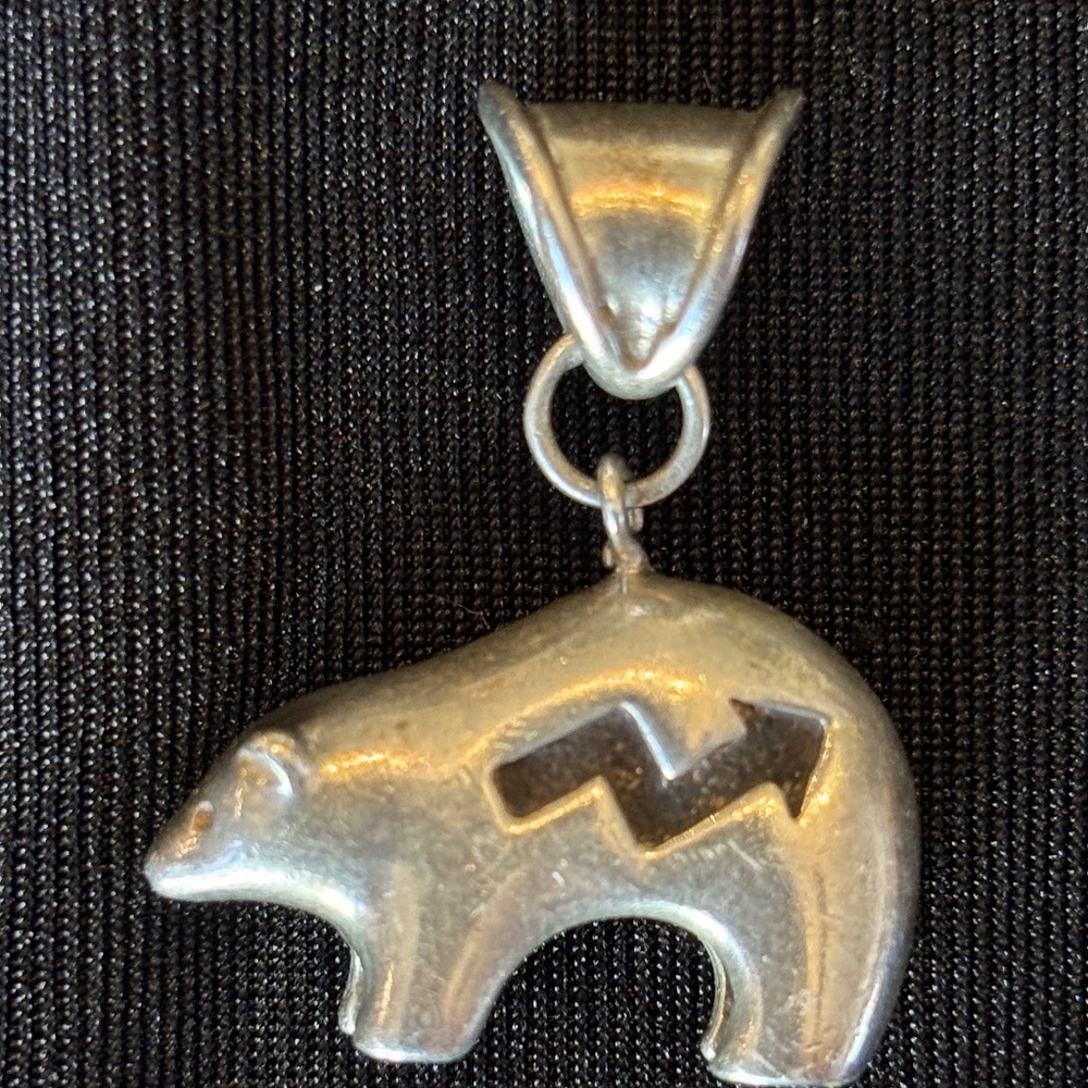 Sterling Silver Bear Pendant